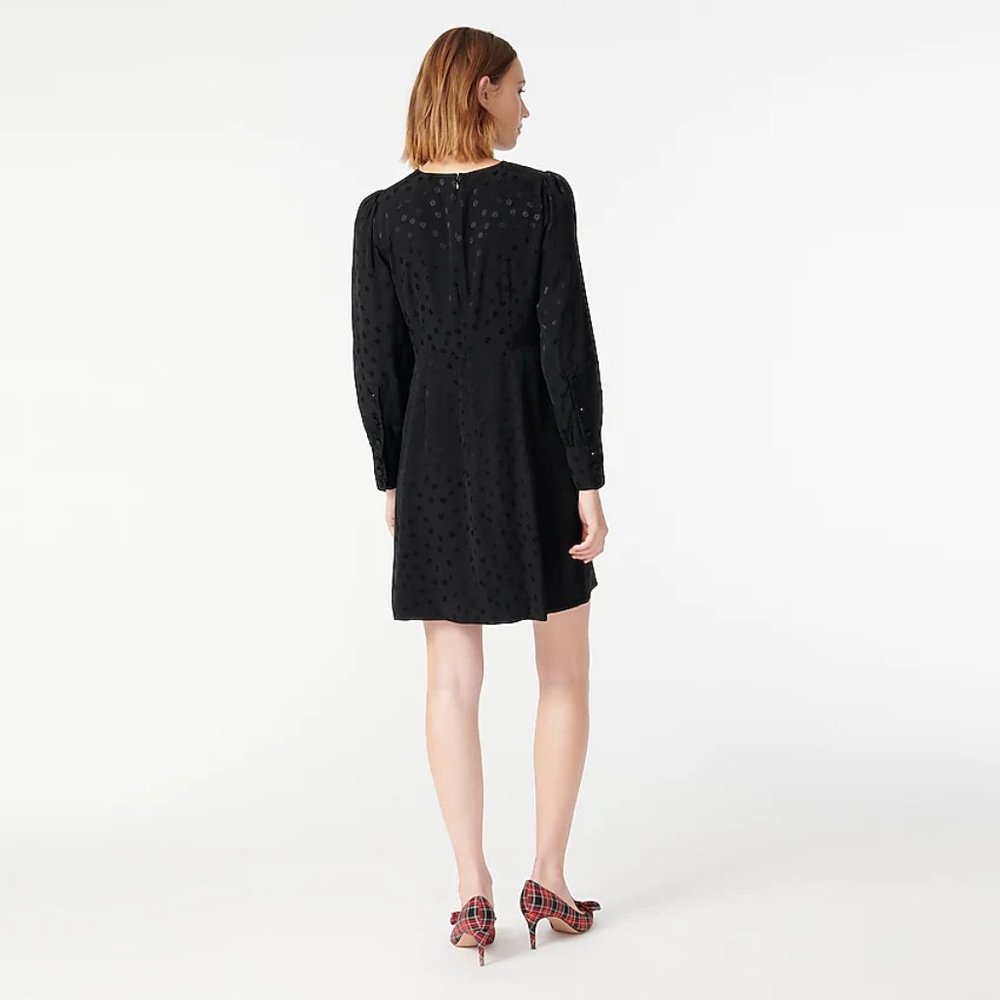 NWT J. Crew Shift dress in jacquard floral dot; - Picture 4 of 14